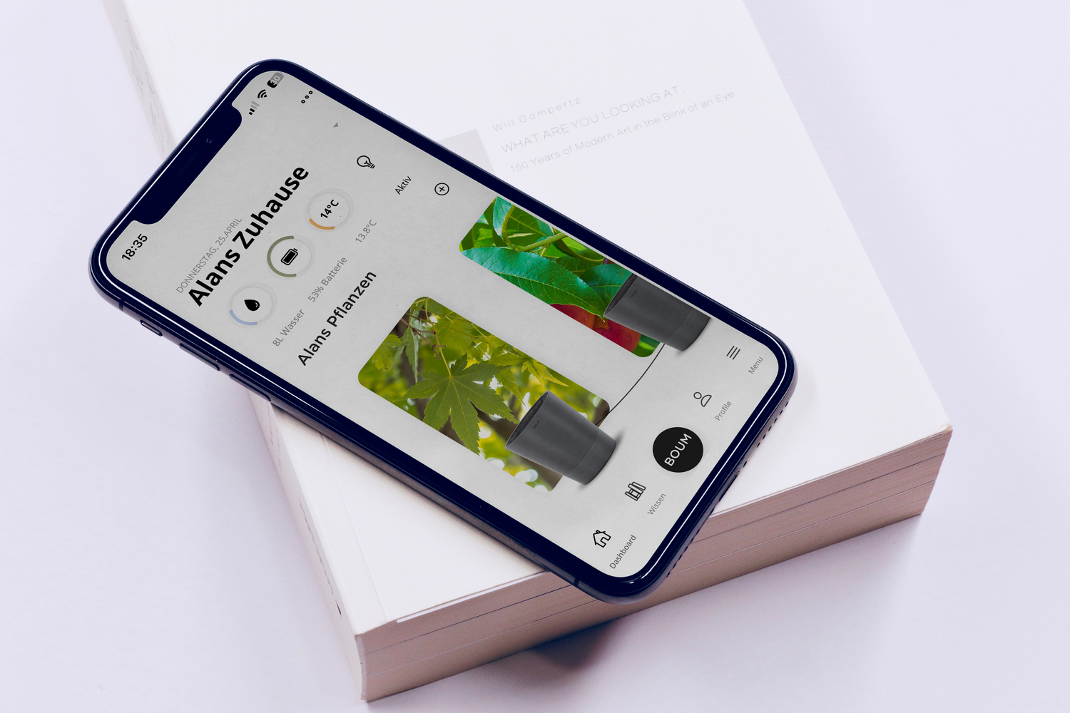 Boum App fĂŒr automatische BewĂ€sserung