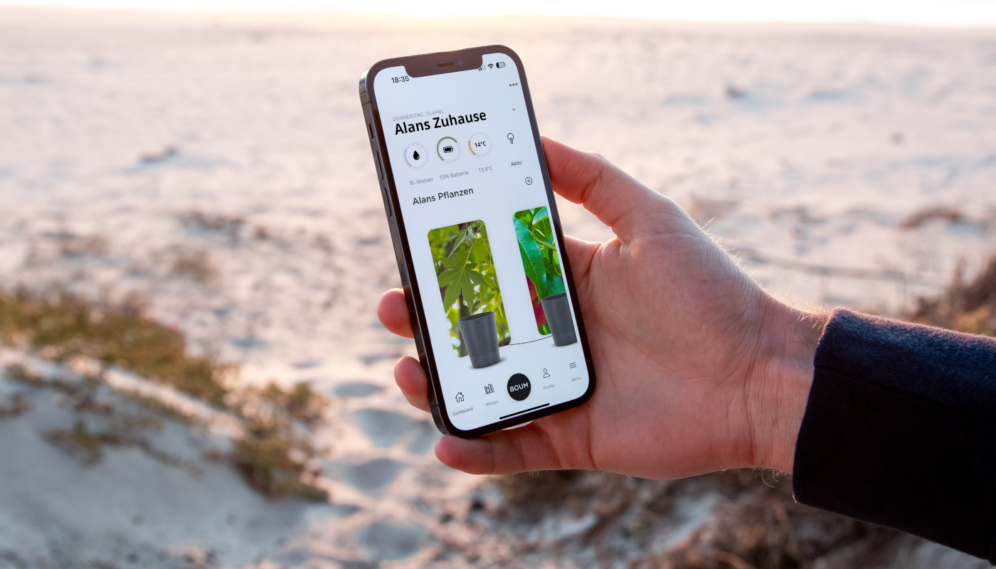 Check der Boum App ab Strand