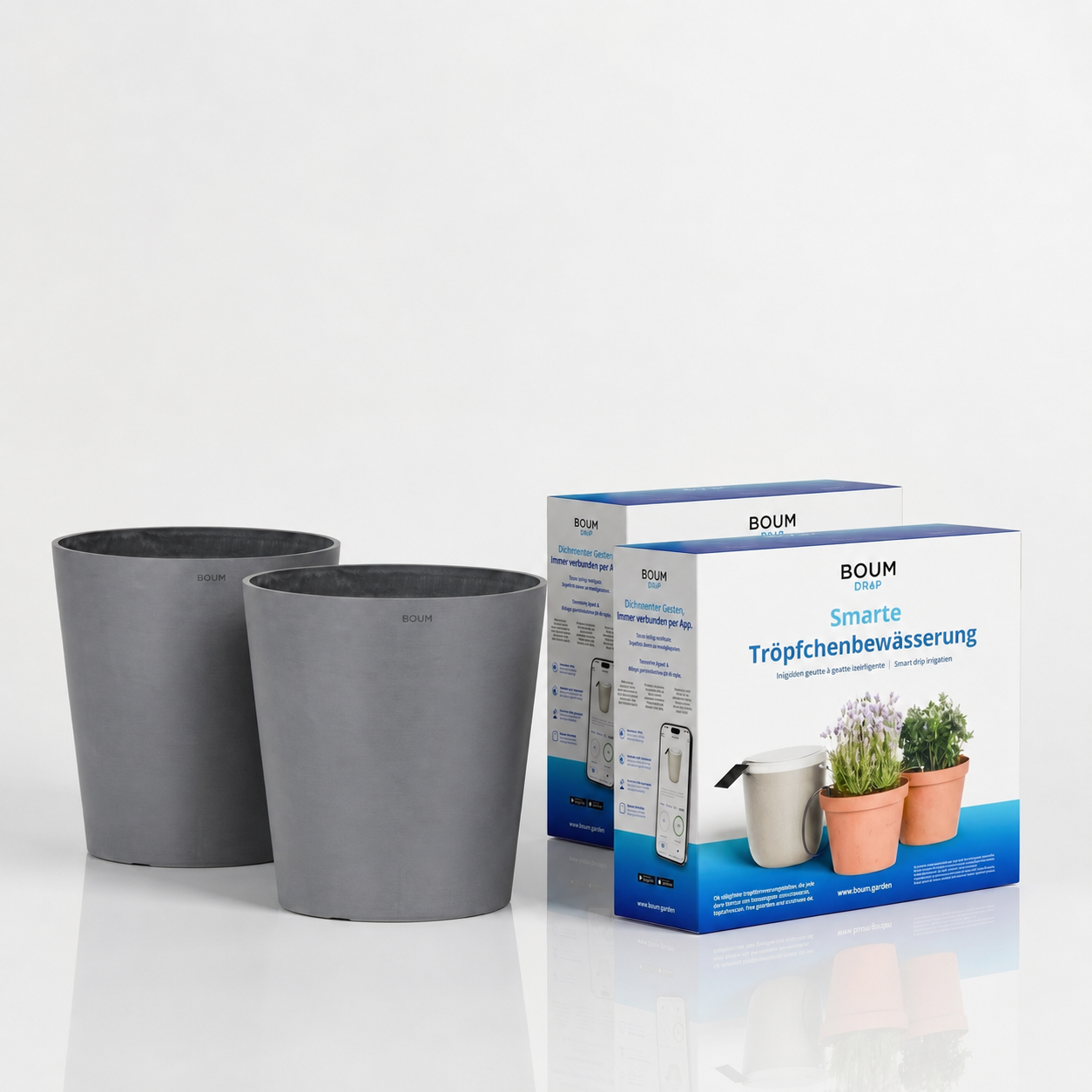 2x Boum Drip Tröpfchenbewässerung - Starterset M mit Boum Classic Steuerung