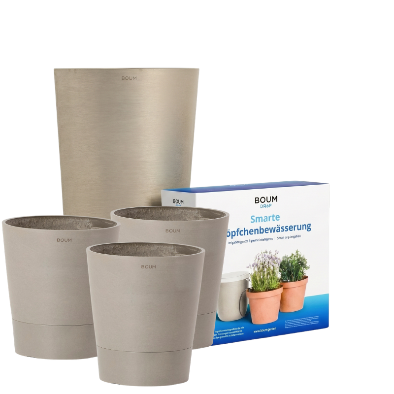 Boum Drip (Tröpfchenbewässerung) mit 3 Boum Töpfen (Kombi-Paket) - 55L Tank