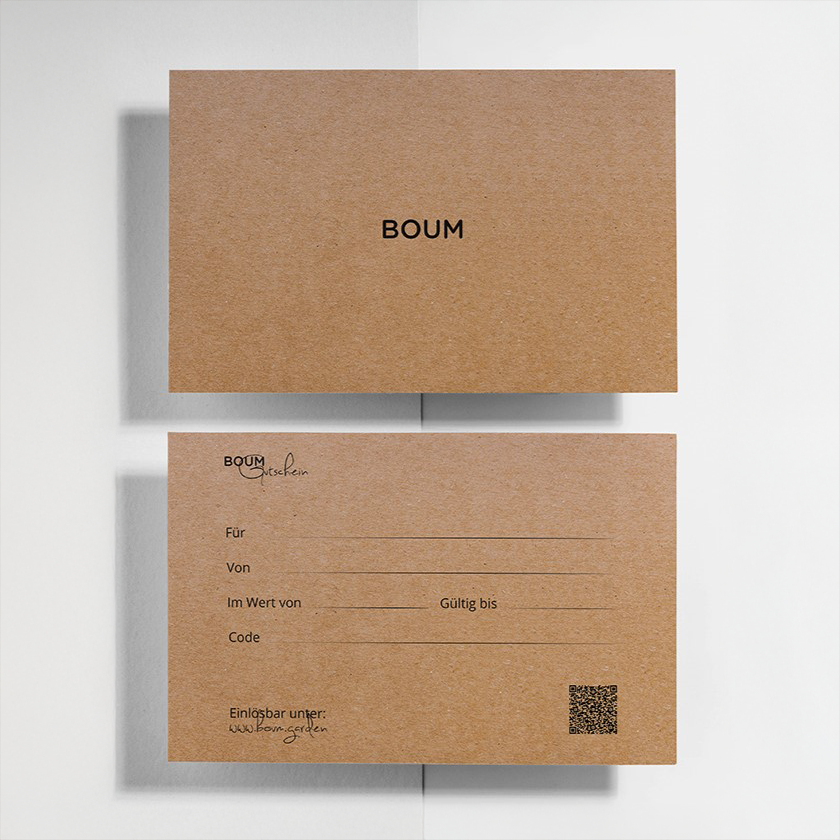 Boum gift voucher