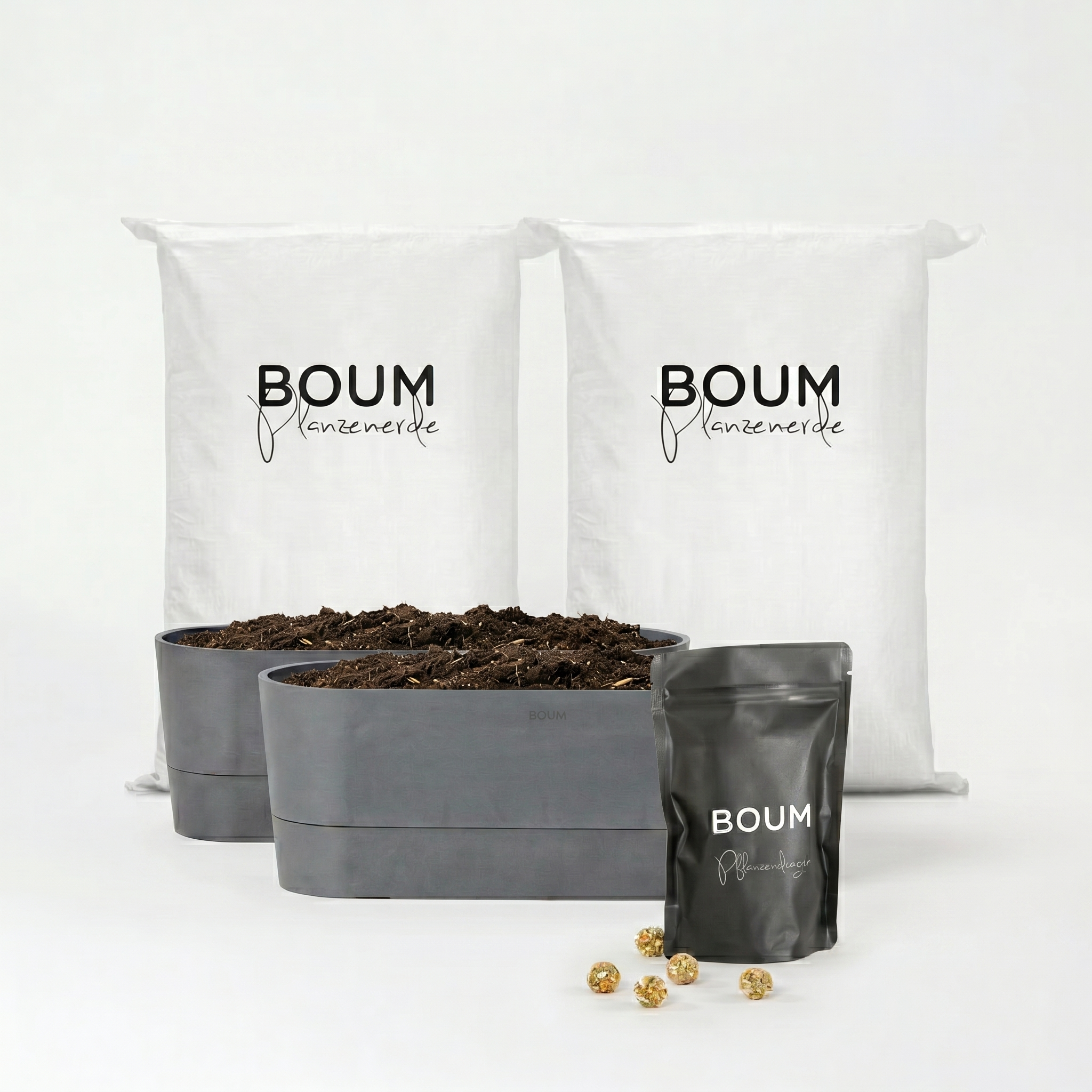 Balkonkasten und Erd Bundle Pro 13 L ("Boum wächst")
