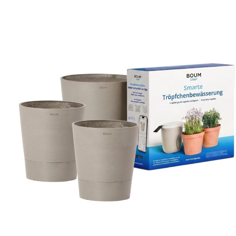 Boum Drip (Tröpfchenbewässerung) mit 3 Boum Töpfen (Kombi-Paket) - 35L Tank