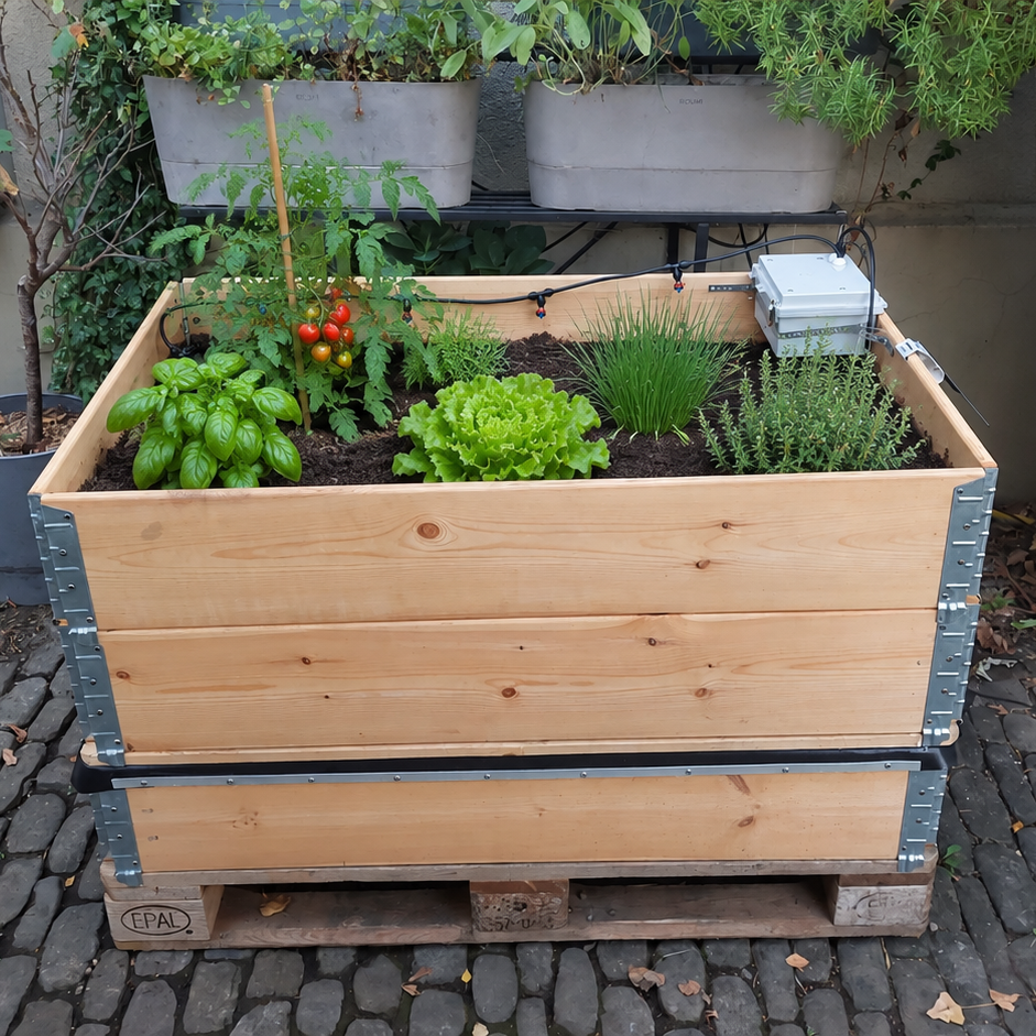 Boum Hochbeet mit integriertem Wassertank und Steuerung